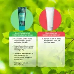 Rajkonna Acne Fighting Facial Wash (Thankuni + Green Tea)With Jojoba Beads- 100ml