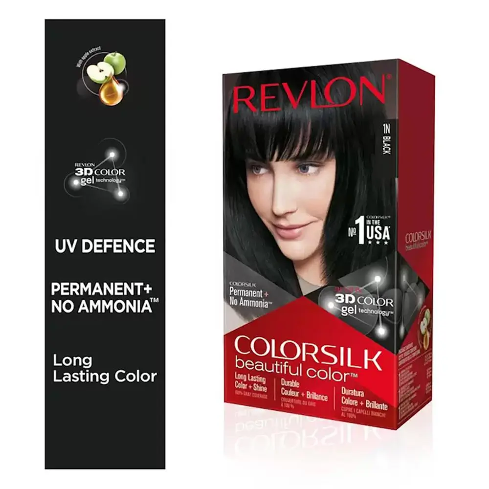 Revlon Color Silk- Black 1N- 80ml