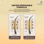 Lafz Permanent 10 Min Hair Color Cream Dubai 40ml Natural Black